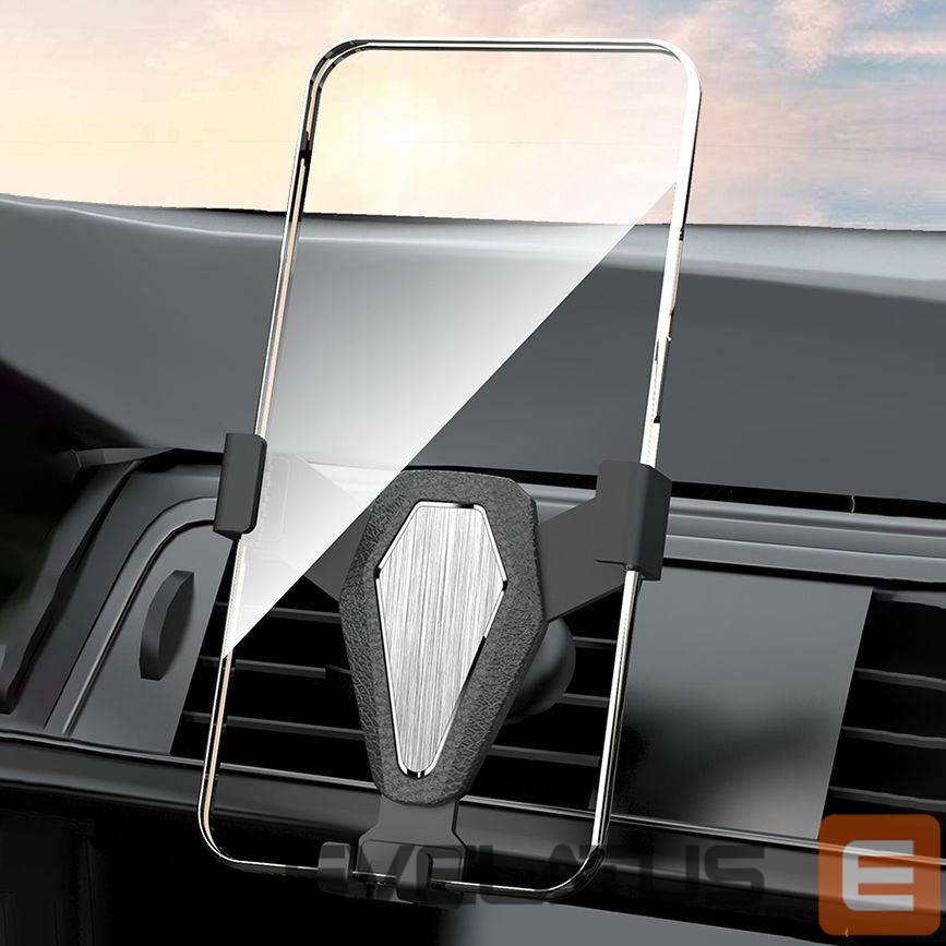 Automaatne hoidja Hurtel Gravity smartphone car holder, silver (YC07)