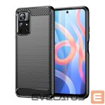 Tagakaaned Hurtel  Carbon Case Flexible Cover Sleeve for Xiaomi Redmi Note 11 black 