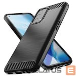 Tagakaaned Hurtel  Carbon Case Flexible cover for OnePlus Nord N200 5G black 