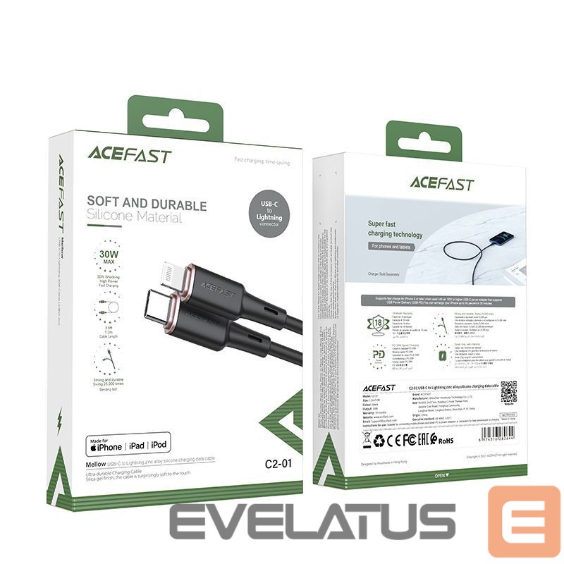 Kaabel Acefast 1.2 m \ Black