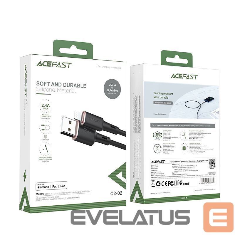 Kaabel Acefast 1.2 m \ Black