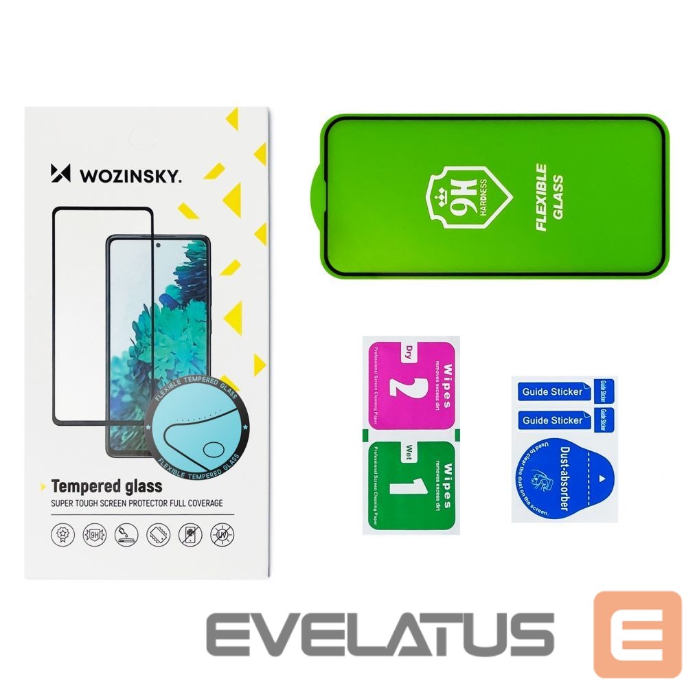 Kaitseklaasid Wozinsky - Wozinsky Full Cover Flexi Nano Glass Film Tempered Glass With Frame Xiaomi Redmi Note 11 Pro + / 11 Pro Transparent