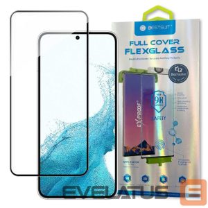 Kaitseklaasid Bestsuit  Bestsuit 3D Edge Nano Flexi Glass Glass Film Full Screen Tempered Glass With Frame For Samsung Galaxy S22 Transparent 