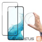 Kaitseklaasid Wozinsky - Wozinsky Full Cover Flexi Nano Glass Film Tempered Glass With Frame For Samsung Galaxy S22 + (S22 Plus) Transparent 