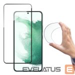 Kaitseklaasid Wozinsky - Wozinsky Full Cover Flexi Nano Glass Film Tempered Glass with a frame for Samsung Galaxy S22 transparent 