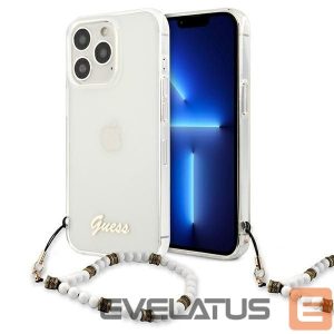 Tagakaaned Guess  Guess GUHCP13LKPSWH iPhone 13 Pro / 13 6.1" Transparent Hardcase White Pearl 