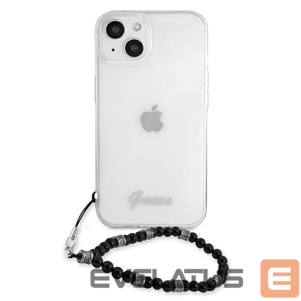 Tagakaaned Guess Guess GUHCP13SKPSBK iPhone 13 mini 5.4" Transparent hardcase Black Pearl