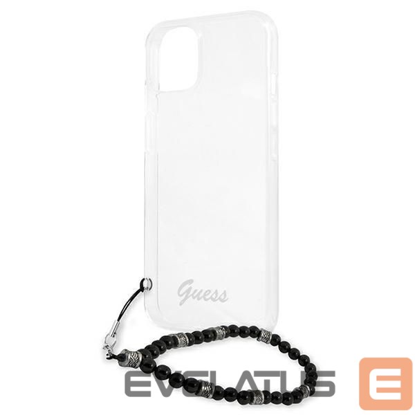 Tagakaaned Guess Guess GUHCP13SKPSBK iPhone 13 mini 5.4" Transparent hardcase Black Pearl