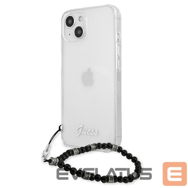 Tagakaaned Guess Guess GUHCP13SKPSBK iPhone 13 mini 5.4" Transparent hardcase Black Pearl
