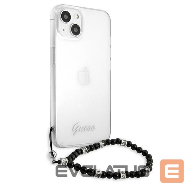 Tagakaaned Guess Guess GUHCP13SKPSBK iPhone 13 mini 5.4" Transparent hardcase Black Pearl
