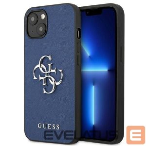Tagakaaned Guess  Guess GUHCP13SSA4GSBL iPhone 13 mini 5.4" blue/blue hardcase Saffiano 4G Metal Logo 
