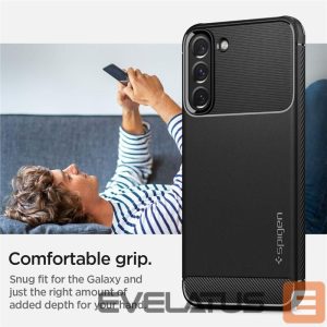 Tagakaaned Spigen  Spigen Rugged Armor Case for Samsung Galaxy S22 - Matte Black 
