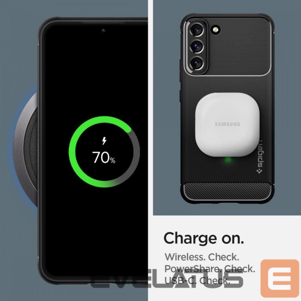 Tagakaaned Spigen Spigen Rugged Armor Case for Samsung Galaxy S22 - Matte Black