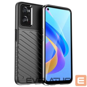 Tagakaaned Hurtel  Thunder Case flexible armored cover for Oppo A76 / Oppo A36 / Realme 9i black 