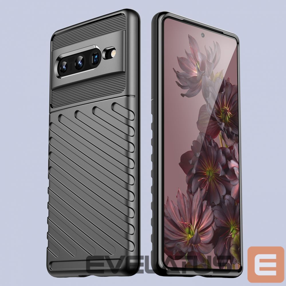 Tagakaaned Hurtel Thunder Case flexible armored cover for Google Pixel 7 Pro black