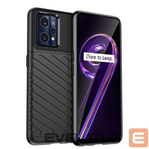 Tagakaaned Hurtel  Thunder Case Flexible armored cover for Realme 9 Pro + (9 Pro Plus) black 