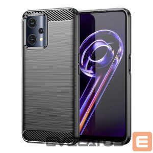 Tagakaaned Hurtel  Carbon Case Flexible Cover Realme 9 Pro black 