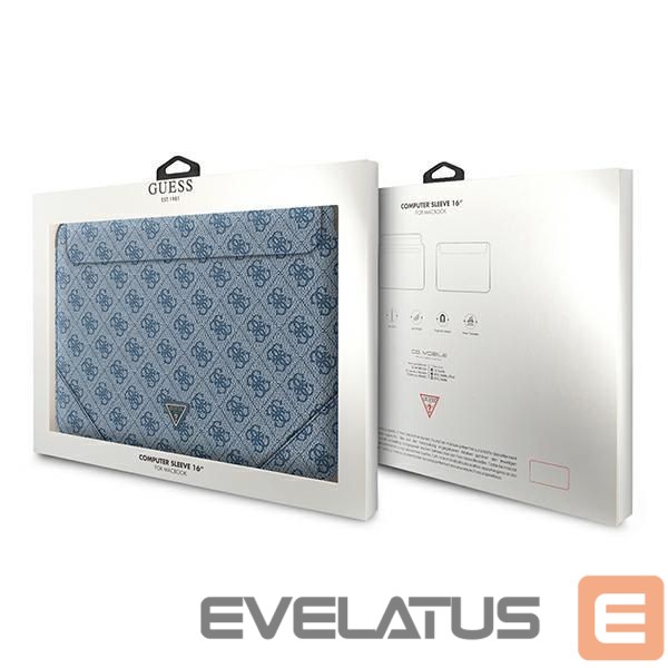 Tagakaaned Guess Guess 4G Uptown Triangle Logo case for a 16" laptop - blue