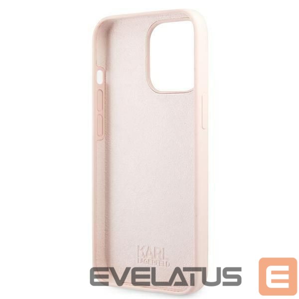 Tagakaaned Karl Lagerfeld Karl Lagerfeld Silicone Ikonik Karl&Choupette MagSafe Case for iPhone 13 Pro Max - Light Pink