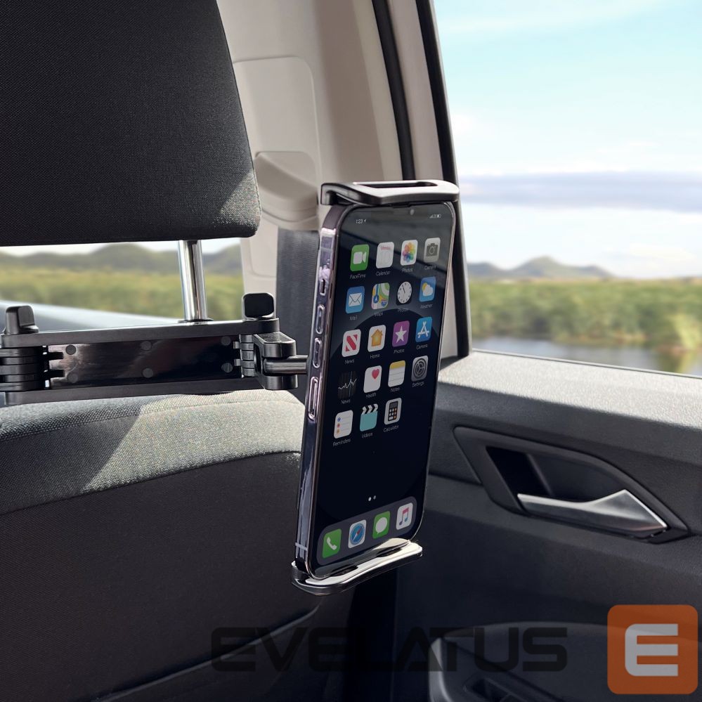 Automaatne hoidja Wozinsky Wozinsky Adjustable Headrest Holder for Tablet or Phone Black (WTHBK3)