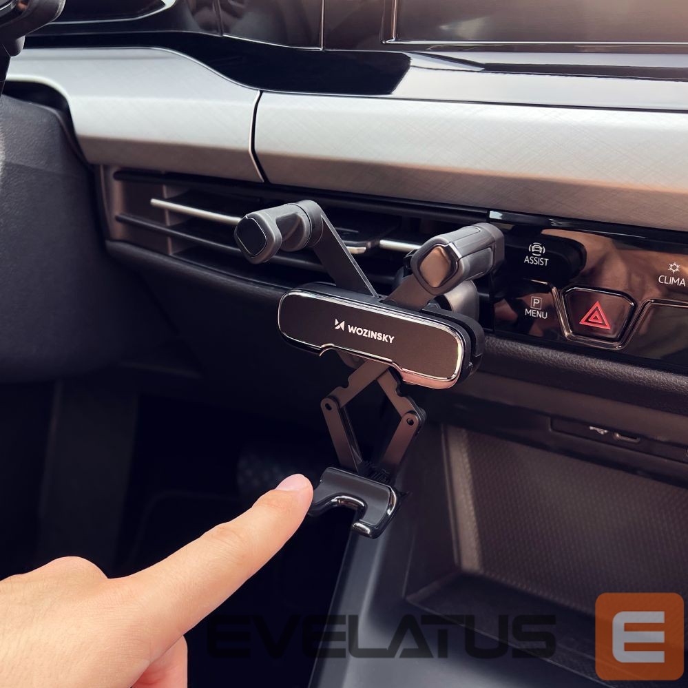 Automaatne hoidja Wozinsky Wozinsky Gravity Car Phone Holder Black (WCHBK7)