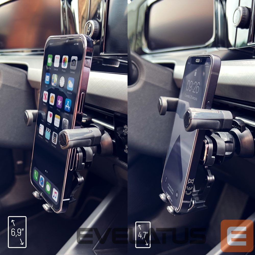 Automaatne hoidja Wozinsky Wozinsky Gravity Car Phone Holder Black (WCHBK7)