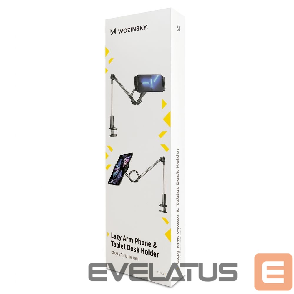 Automaatne hoidja Wozinsky Wozinsky Long Flexible Phone and Tablet Holder Black (WTHBK5)