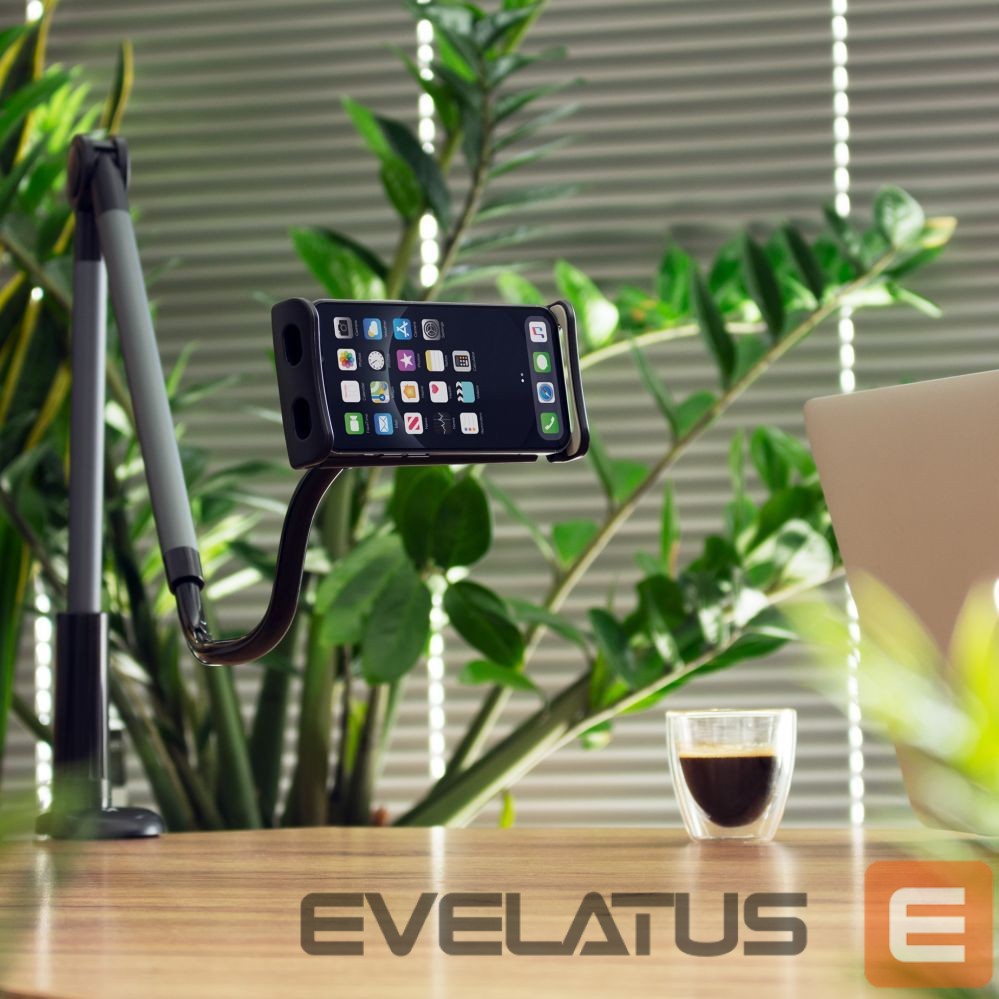 Automaatne hoidja Wozinsky Wozinsky Long Flexible Phone and Tablet Holder Black (WTHBK5)