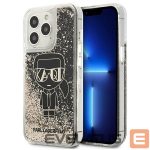 Tagakaaned Karl Lagerfeld  Karl Lagerfeld Liquid Glitter Gatsby Case for iPhone 13 Pro / iPhone 13 - Black 