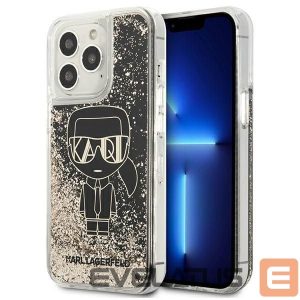 Tagakaaned Karl Lagerfeld  Karl Lagerfeld Liquid Glitter Gatsby Case for iPhone 13 Pro / iPhone 13 - Black 
