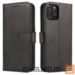 Tagakaaned Hurtel  Magnet Case elegant case case cover with a flap and stand function for Motorola Moto G 2022 black 