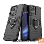 Tagakaaned Hurtel  Ring Armor armored hybrid case cover + magnetic holder for OnePlus Ace black 