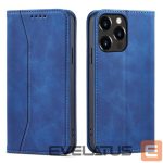 Tagakaaned Hurtel - Magnet Fancy Case case for iPhone 14 Plus flip cover wallet stand blue 