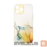Tagakaaned Hurtel  Marble Case for iPhone 12 Pro Gel Cover Orange Marble 