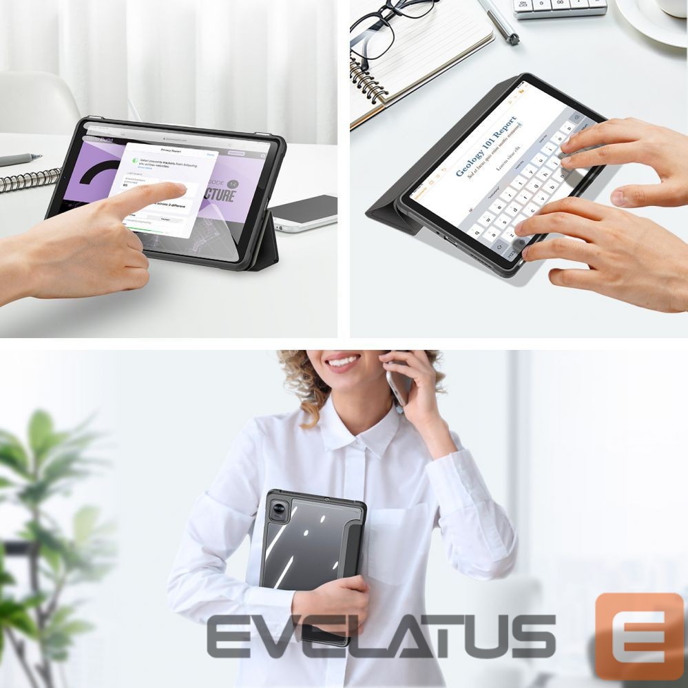 Tagakaaned Dux Ducis Dux Ducis Toby Armored Flip Smart Case for Realme Pad Mini black