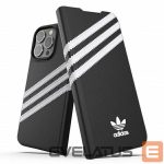 Tagakaaned Adidas  Adidas OR Booklet Case PU iPhone 13 Pro / 13 6,1" czarno biały/black white 47112 