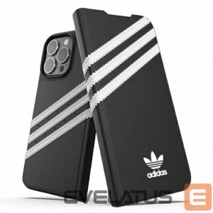 Tagakaaned Adidas  Adidas OR Booklet Case PU iPhone 13 Pro / 13 6,1" czarno biały/black white 47112 