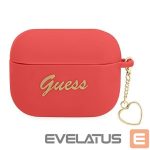 Tagakaaned Guess  Guess GUAPLSCHSR AirPods Pro cover red/red Silicone Charm Heart Collection 