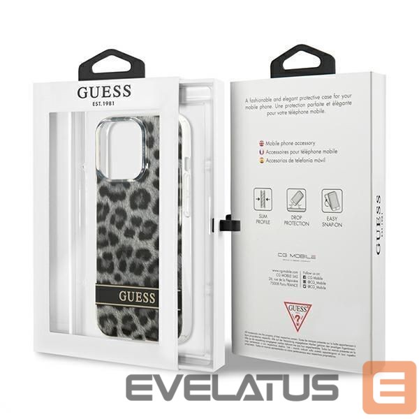 Tagakaaned Guess Guess GUHCP13LHSLEOK iPhone 13 Pro / 13 6.1" grey/grey hardcase Leopard