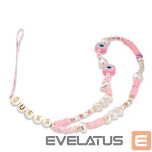 Muu Guess  Guess pendant GUSTSHPP Phone Strap pink/pink Beads Shell 