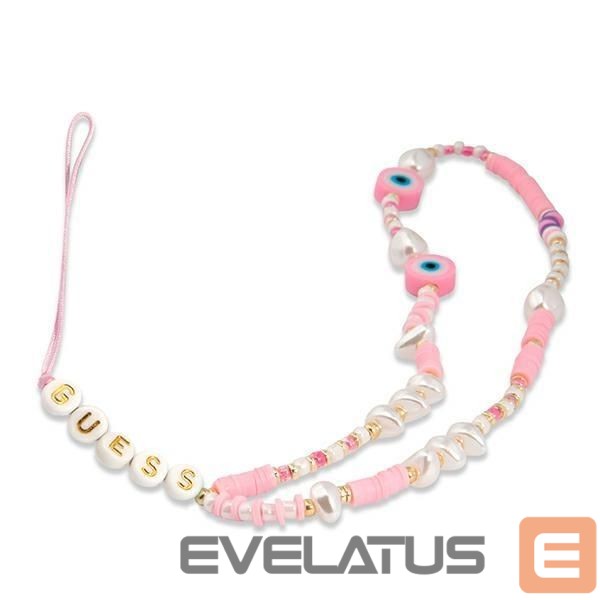 Muu Guess Guess pendant GUSTSHPP Phone Strap pink/pink Beads Shell