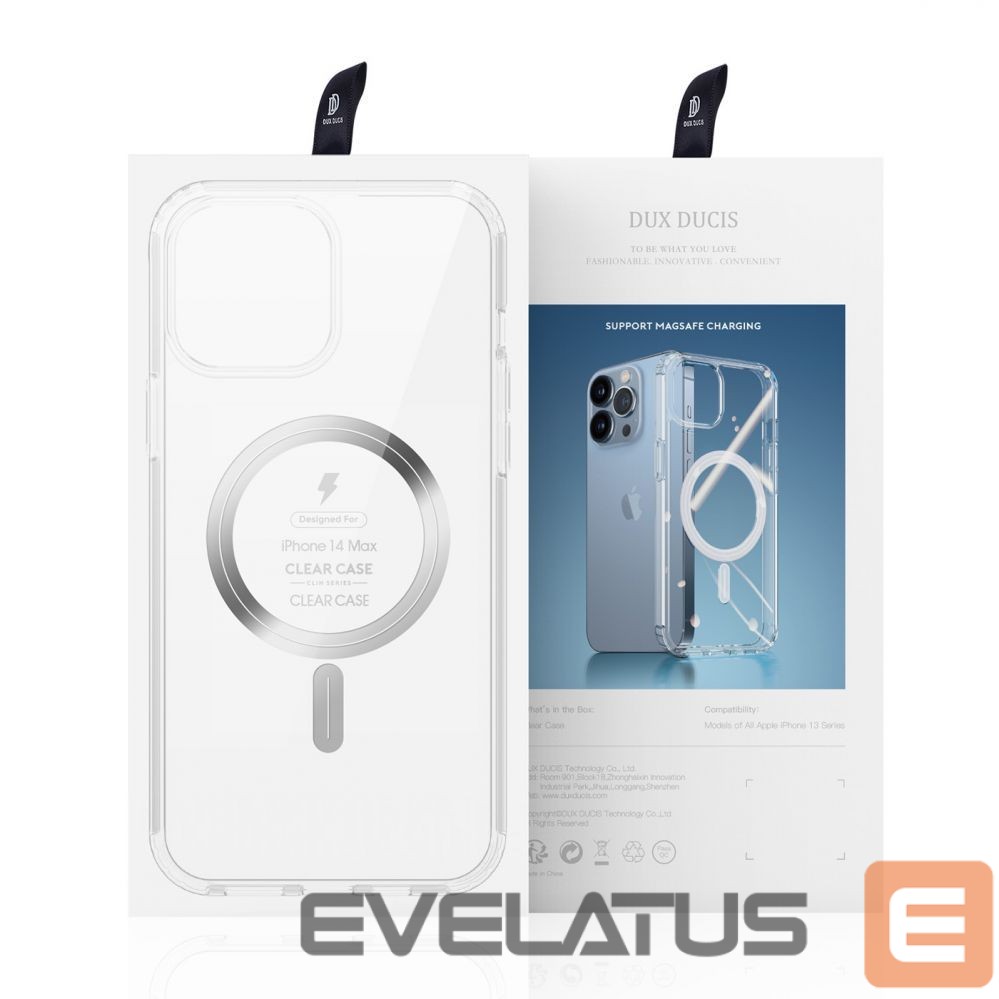 Tagakaaned Dux Ducis Dux Ducis Clin magnetic case for iPhone 14 Plus compatible with MagSafe transparent