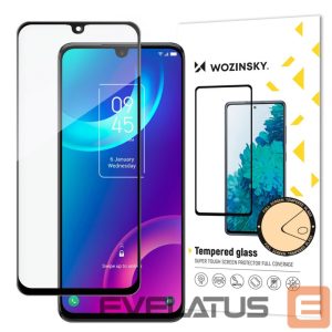 Tagakaaned Wozinsky  Wozinsky Super Durable Full Glue Tempered Glass Full Screen With Frame Case Friendly TCL 30 5G Black 