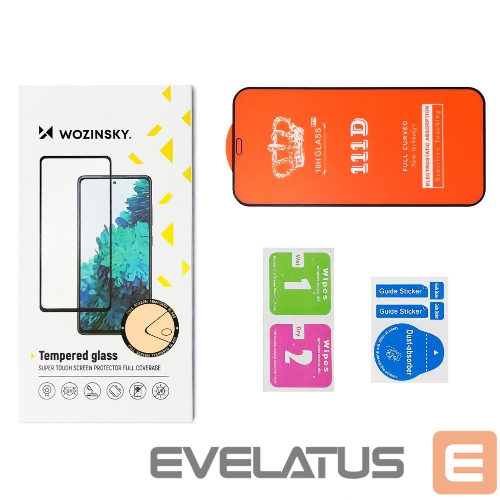 Tagakaaned Wozinsky Wozinsky Super Durable Full Glue Tempered Glass Full Screen With Frame Case Friendly TCL 30 5G Black