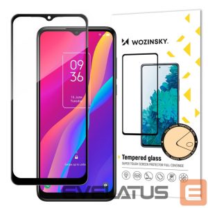 Tagakaaned Wozinsky  Wozinsky super tough Full Glue tempered glass full screen with Case Friendly TCL 30E black frame 