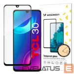 Tagakaaned Wozinsky  Wozinsky super durable Full Glue tempered glass full screen with Case Friendly TCL 30 black frame 