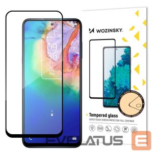 Tagakaaned Wozinsky  Wozinsky Super Tough Full Glue Tempered Glass Full Screen With Frame Case Friendly TCL 20 5G Black 