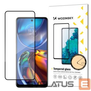 Tagakaaned Wozinsky  Wozinsky Super Durable Full Glue Tempered Glass Full Screen With Frame Case Friendly Motorola Moto E32 Black 