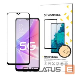 Tagakaaned Wozinsky  Wozinsky Super Durable Full Glue Tempered Glass Full Screen With Frame Case Friendly Realme Narzo 50 Black 