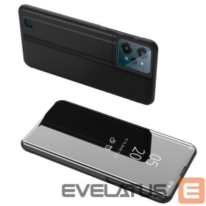 Tagakaaned Hurtel  Clear View Case cover for Realme C31 flip cover black 